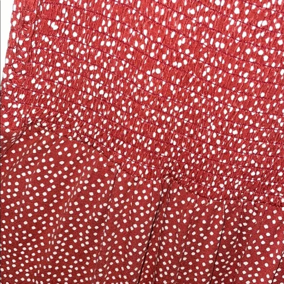 Red Patterned Women's Jumpsuit - Picture 3 of 3